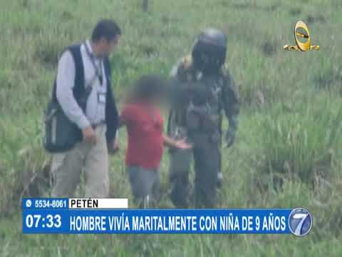 Hombre vivía maritalmente con niña de 9 años