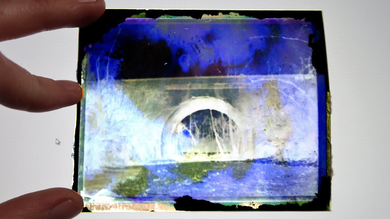Removing Negatives from Polaroid & Fujifilm FP-100c with Bleach