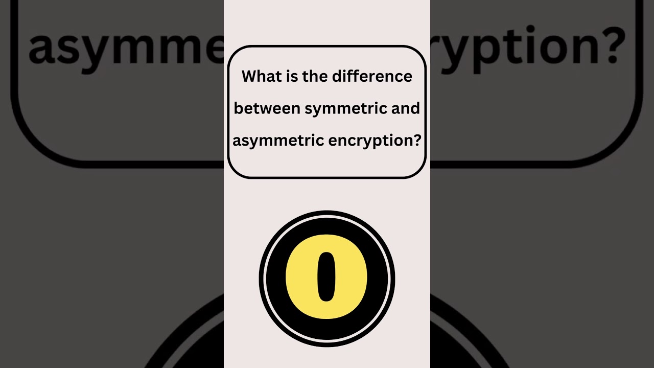 Symmetric vs. Asymmetric Encryption Explained 🔐