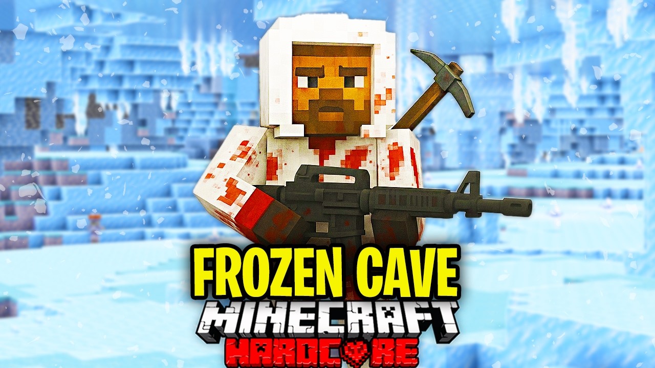 Surviving Frozen Caves in Minecraft Hardcore βοΈ
