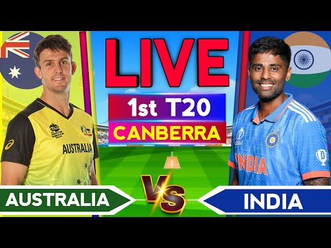 🔴LIVE - India vs Australia Live | Cricket Live Score & Commentary | Ind vs Aus 1st T20 Live