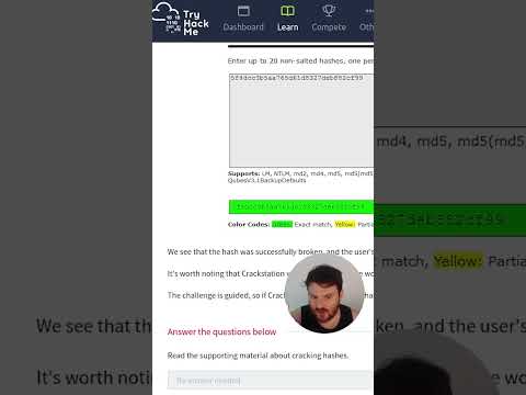 Cryptographic Failures (Supporting Material 2) | Answer the Questions Series #shorts #thm #tryhackme