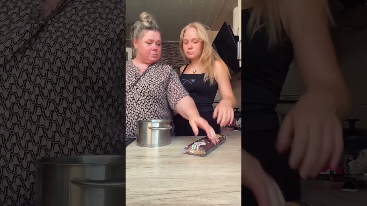 Hilarious Mom & Daughter Moment That Backfires 😂 #viralshorts