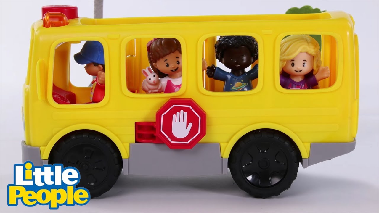 The Wheels on the Bus | Toy Stop Motion | Little People