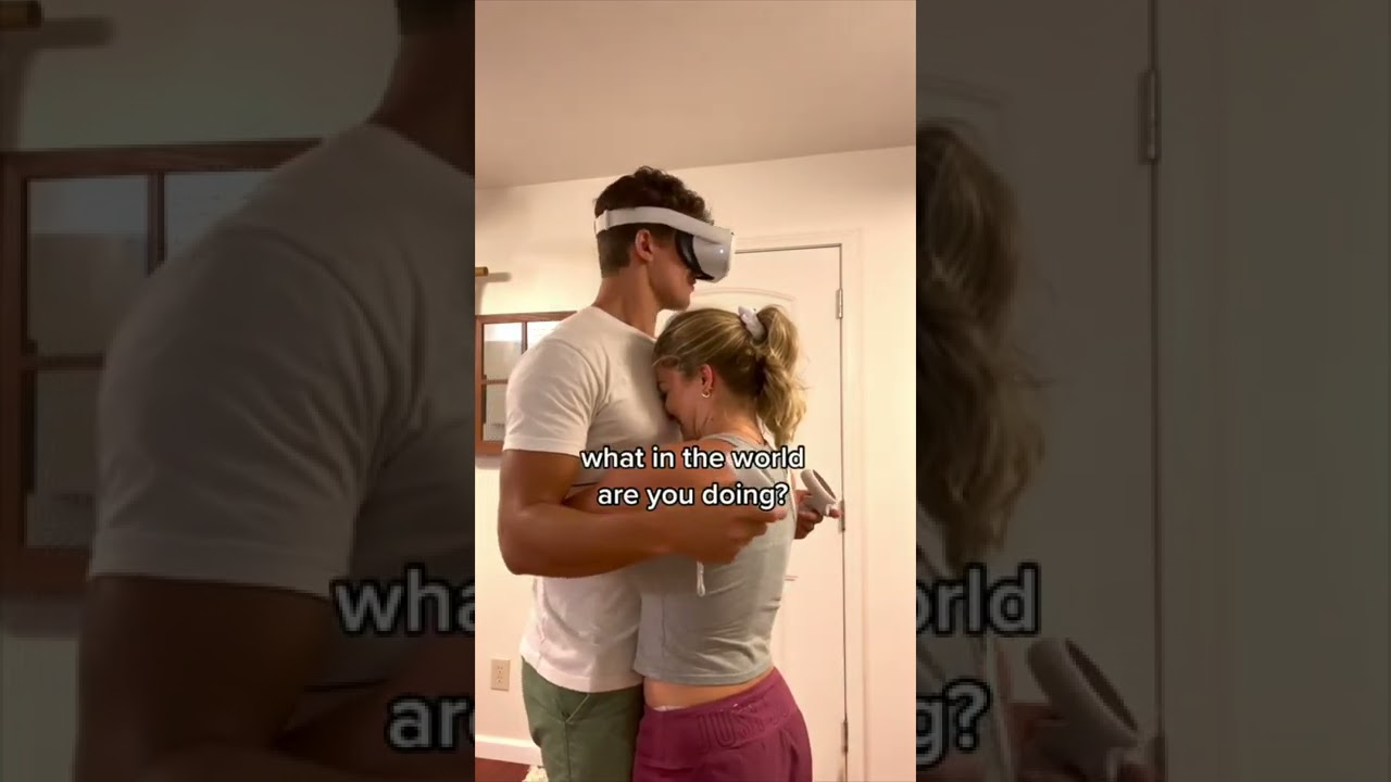 Surprising Husband with a Hug During His Game 🤗