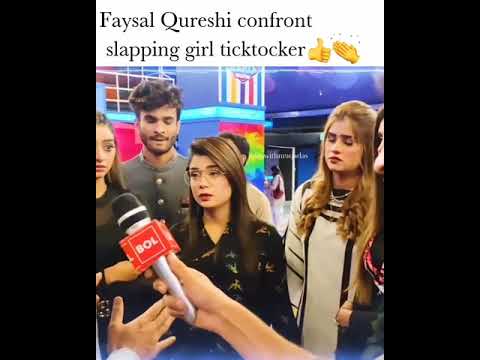 Faisal Qureshi confront slapping girls tiktokers good job faisal qureshi