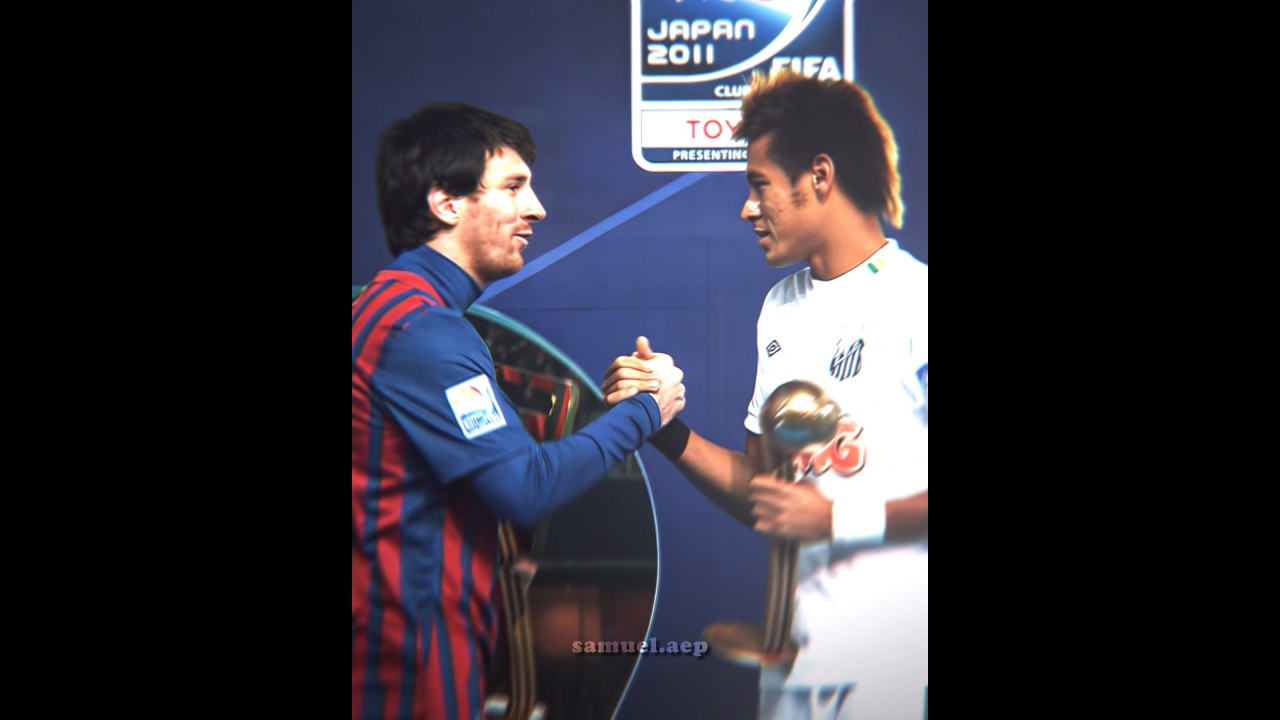 Neymar Meets Messi for the First Time ⚽