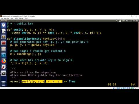 ElGamal Digital Signature Scheme using Discrete Logarithms (Part - 1)