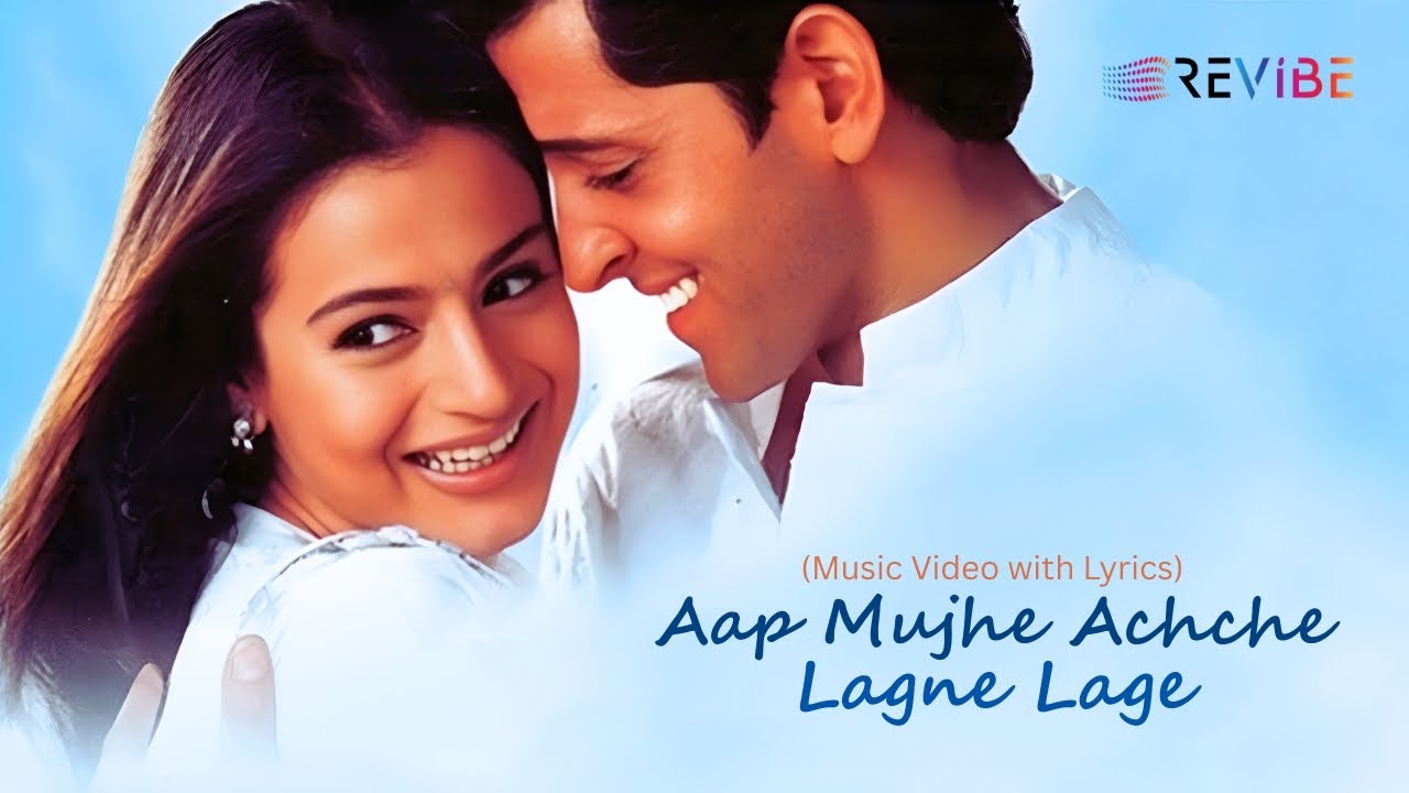 Aap Mujhe Achche Lagne Lage (Lyrical Video) - Alka Yagnik, Abhijeet | Featuring Hrithik Roshan & Ameesha Patel