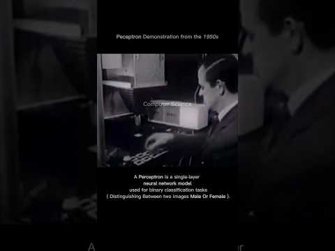 Machine Learning in 1950s |Perceptron | #ai #machinelearning #artificialintelligence