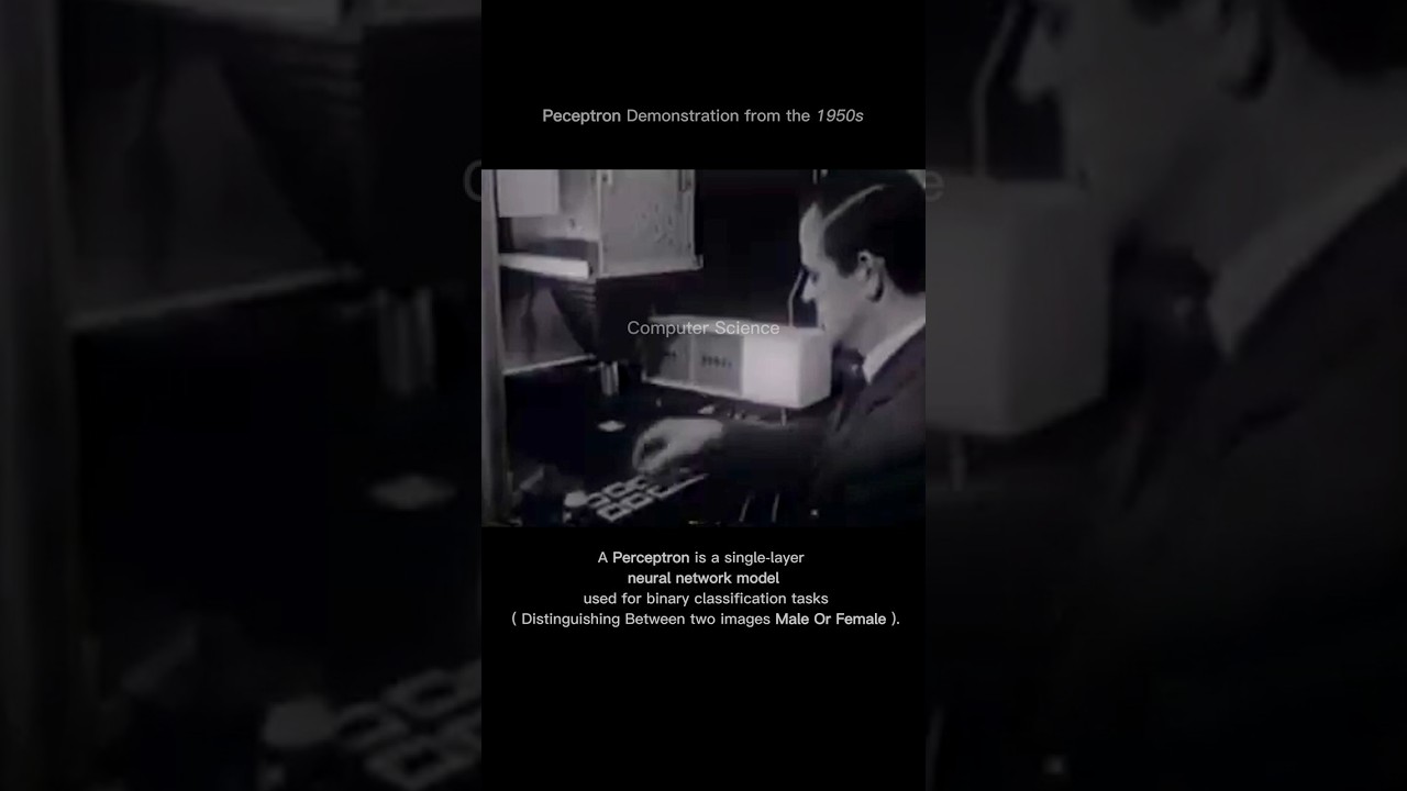 Discover the Origins of AI: The 1950s Perceptron in Action 🤖