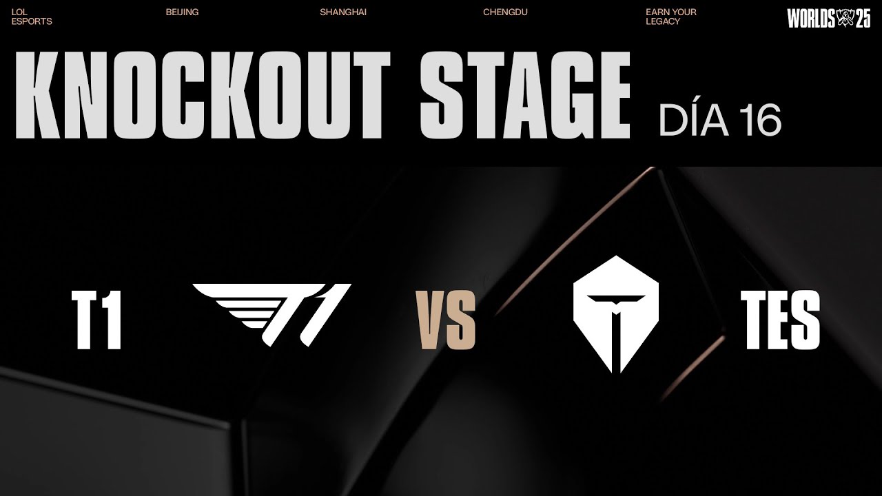 T1 vs TES | Worlds 2025 Semifinal Knockout Day 16 🔥