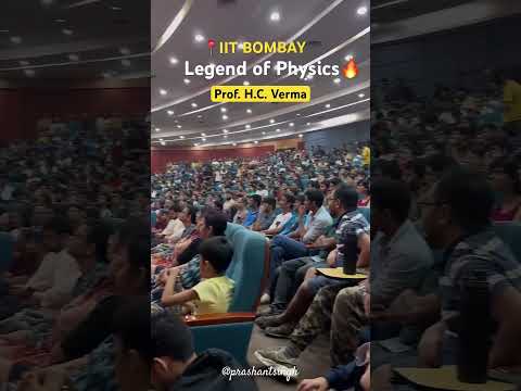 IIT Bombay legend of physics Prof HC Verma sir #hcverma #iitbombay #iit