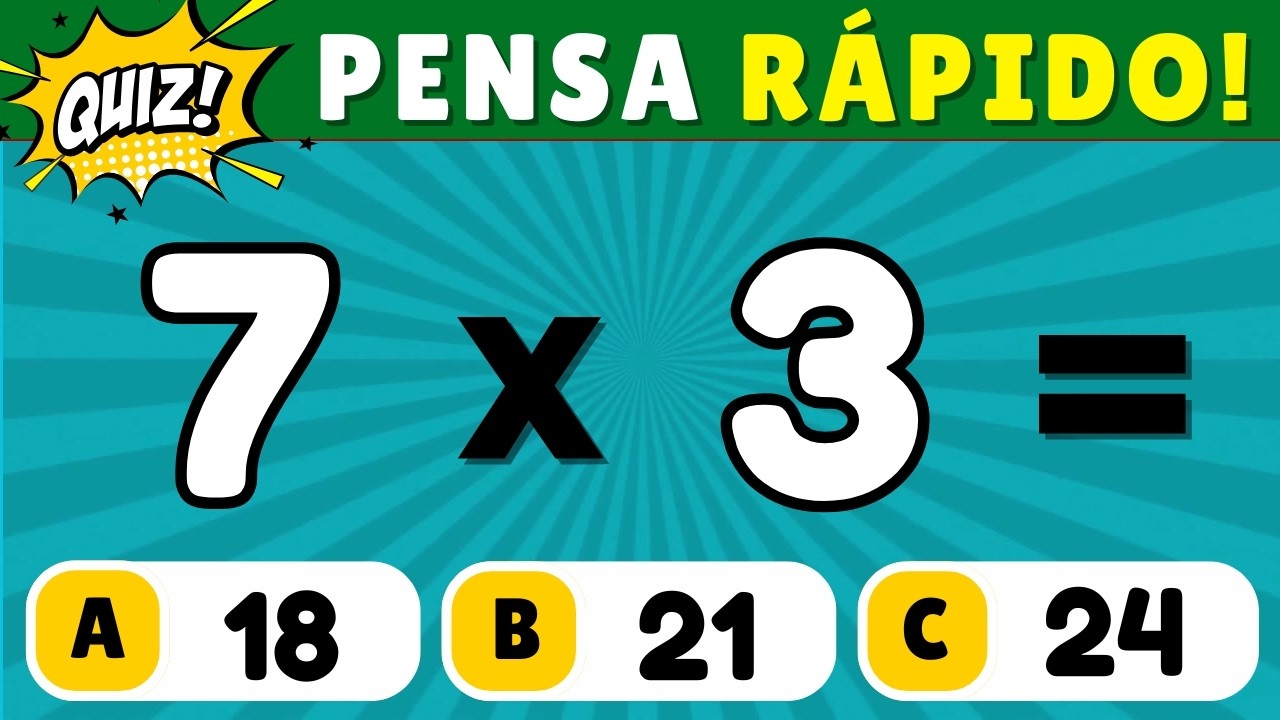 Desafie-se com o Quiz de Multiplicação: Você Consegue Acertar Todas? 🧠