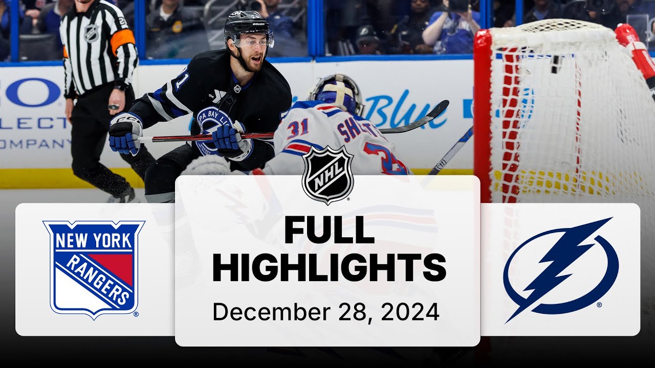NHL Highlights: Rangers vs. Lightning (Dec 28, 2024)