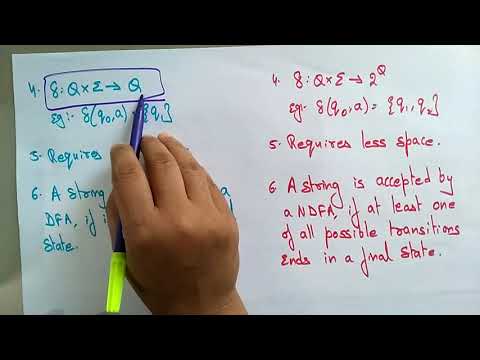 NFA and DFA differences | TOC | Lec-18 | Bhanu Priya