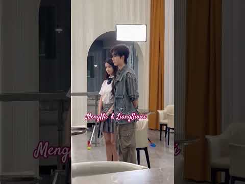 Behind the scenes drama MengNa LiangSiwei up coming #mengna #liangsiwei #shortvideo