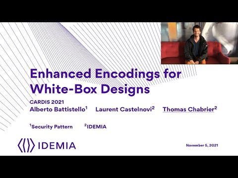 Enhanced Encodings for White-Box Designs - CARDIS 2021