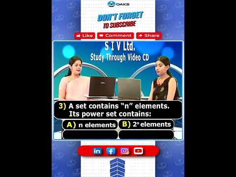 Set Theory IIT&JEE Questions 03 || VIII Class