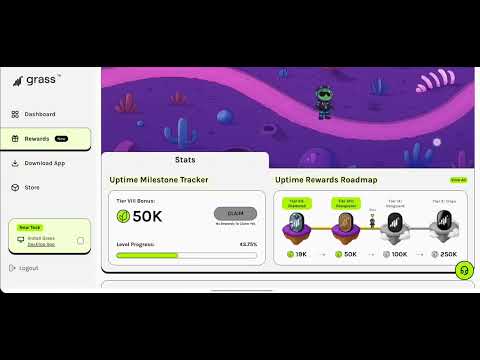 Grass airdrop listing update: Claim gems on Grass airdrop | Network points and uptime points