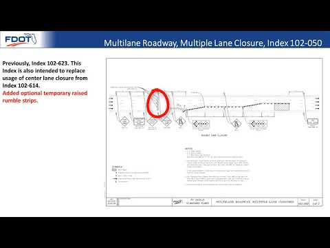 2020-21 Standard Plans Update Training - Temporary Traffic Control Indexes