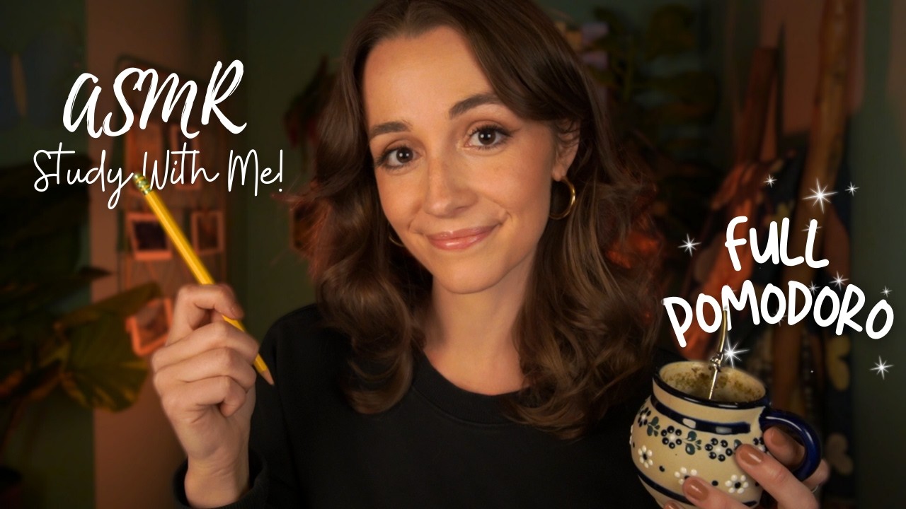 ASMR Study Session: Cozy Pomodoro with Rain 🌧️
