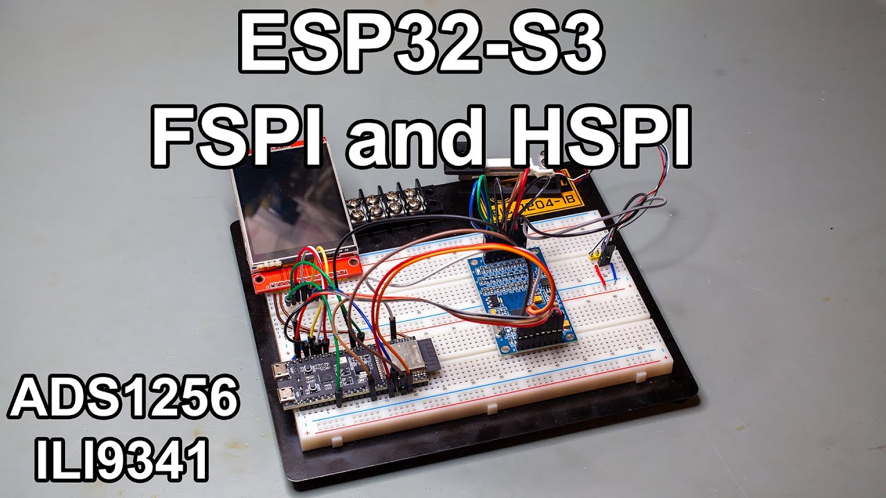 ESP32-S3 FSPI & HSPI Demo with ADS1256 & ILI9341