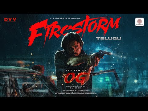 They Call Him OG - Firestorm Lyric Video | Pawan Kalyan | Sujeeth | Thaman S | DVV Danayya