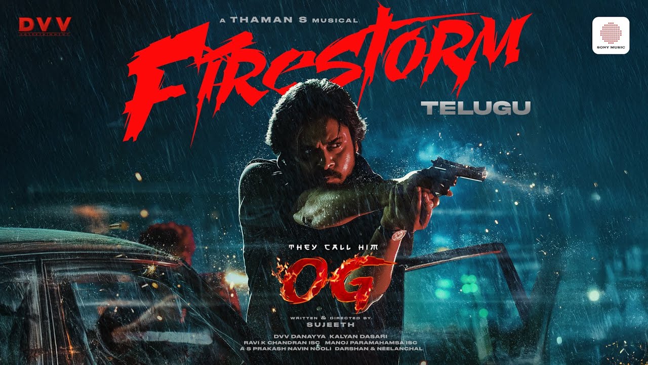They Call Him OG - Firestorm Lyric Video | Pawan Kalyan, Sujeeth & Thaman S