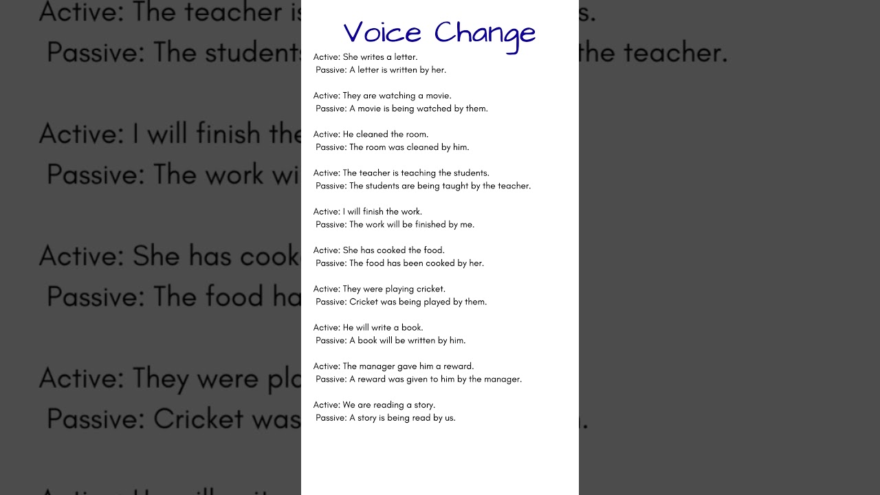 Master Active & Passive Voice: 10 Easy Examples to Boost Your English Skills ๐