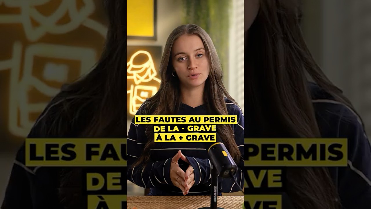 Les erreurs au permis de conduire classées de la moins à la plus grave 🚗