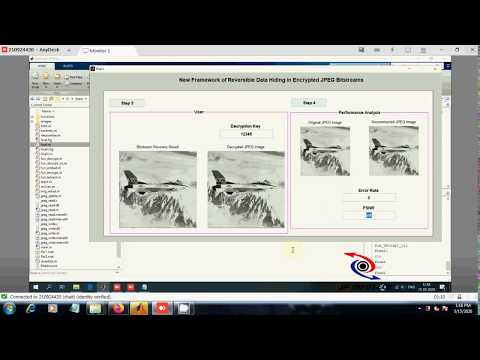 New Framework of Reversible Data Hiding in Encrypted JPEG Bitstreams | Matlab Final Year Project