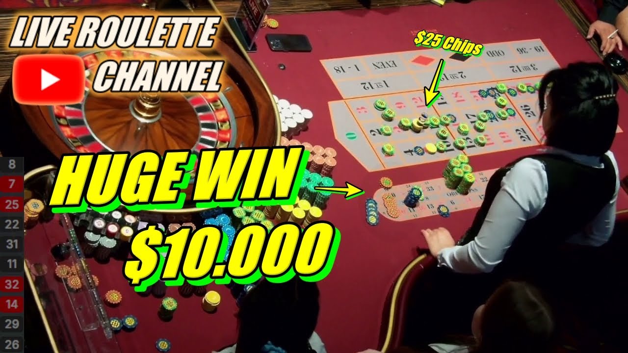 Live Roulette 🎰 Big Win $10,000 in Vegas Casino