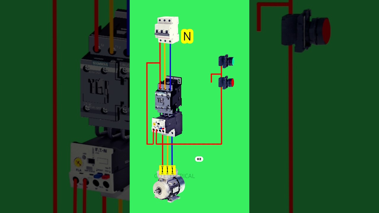 Complete Wiring Diagram & Connection for DOL Starter ⚡