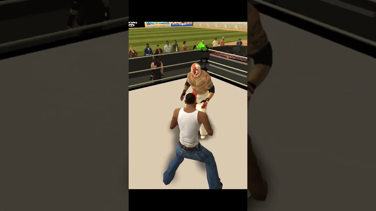 Epic Crossover: CJ Meets Rey Mysterio in GTA San Andreas! 🔥