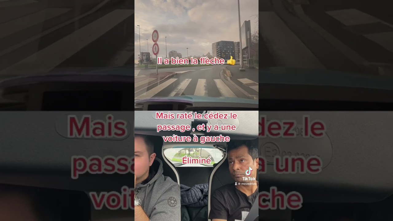 Éliminé au permis en seulement 3 secondes 🚗