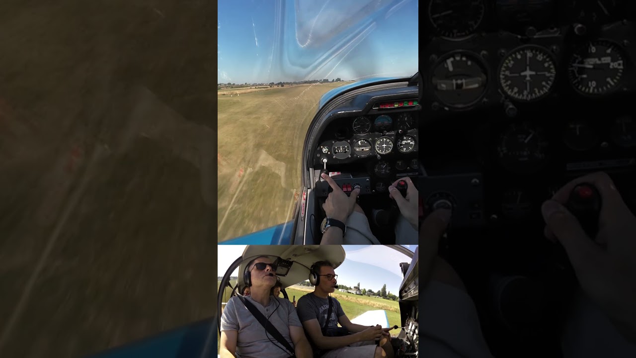 Décollage Robin DR400 Saint-Cyr-L'Ecole LFPZ #aviation #airplane #avion #pilot