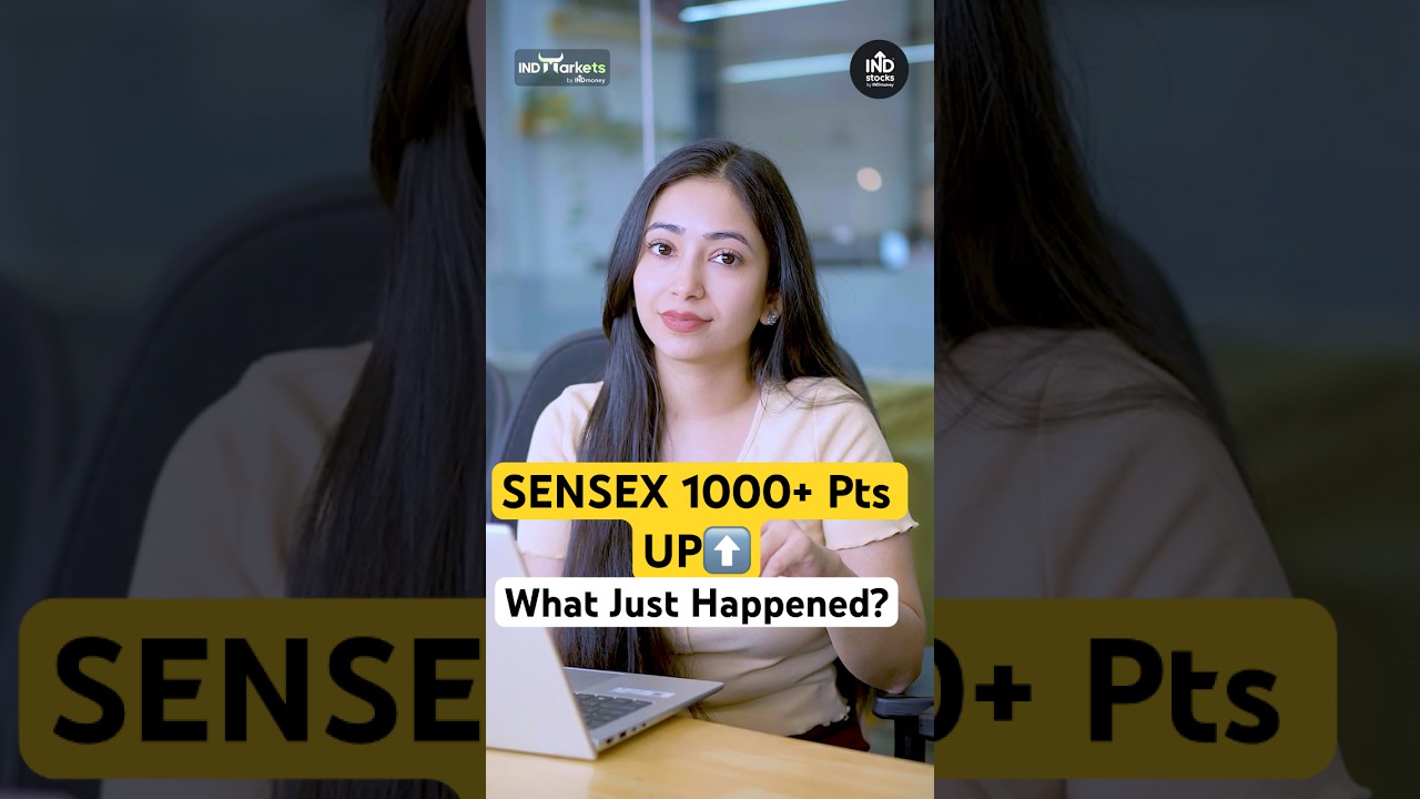 Why Is STOCK MARKET Rising Today? Sensex UP 1,000+ Pts