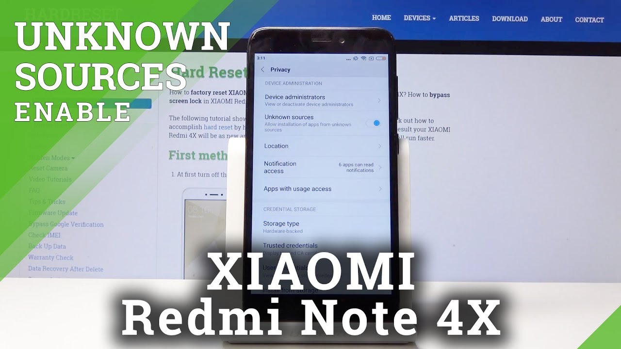 Enable Unknown Sources on Xiaomi Redmi 4X 🔧