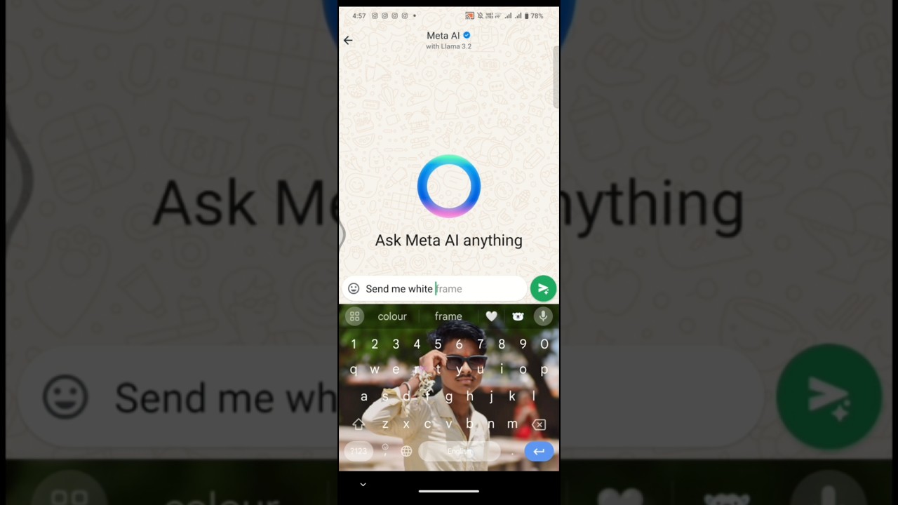 WhatsApp के लिए नाम का Frame बनाएं | Meta AI ट्रिक 💯