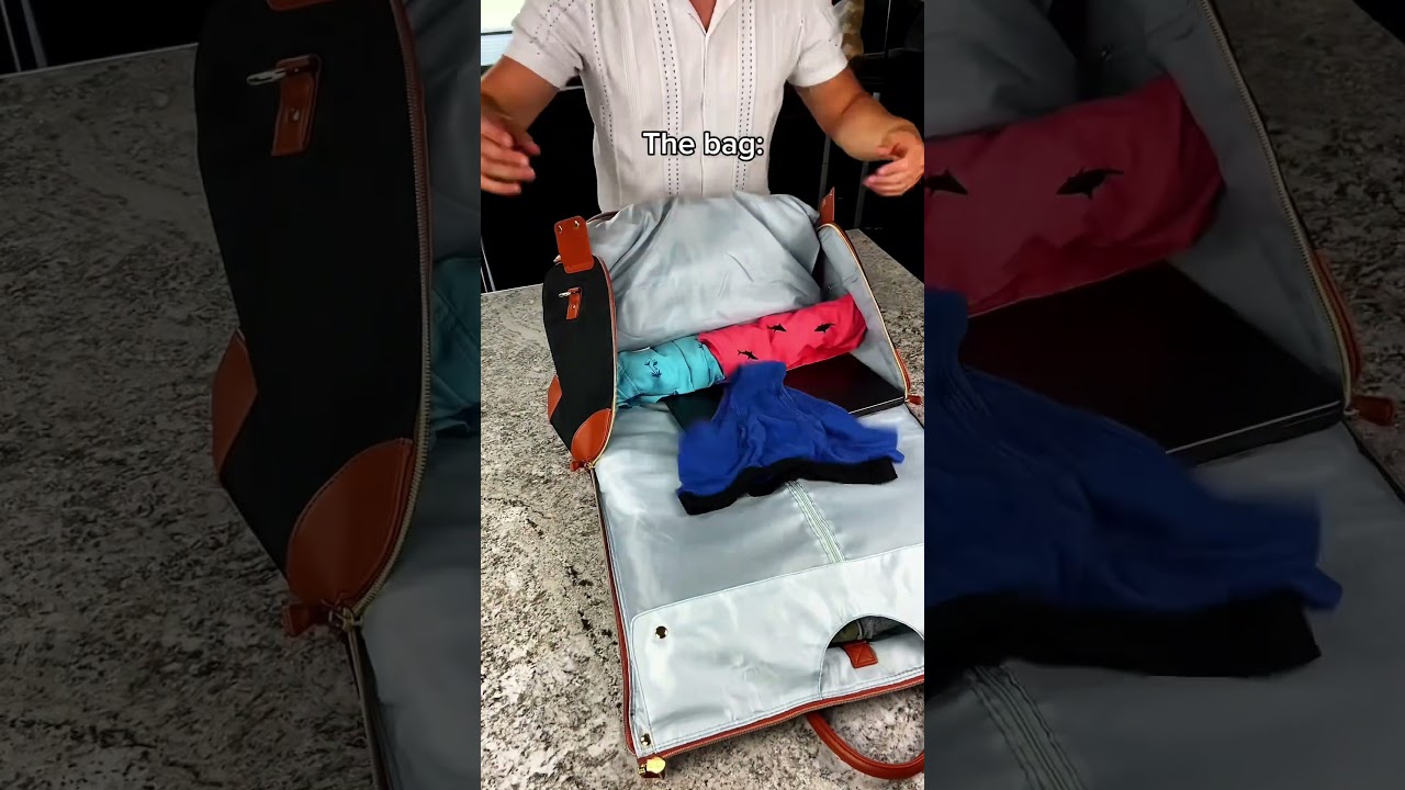 Easily fits 14 days of clothes😈 #travel hacks #travelbags #vacation #travel2025