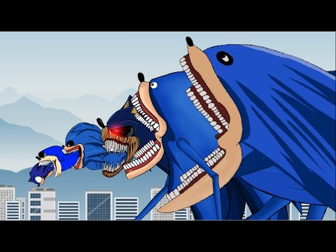 Shin Sonic Tapes Eat Sonic Exe | Monster Sonic Animation