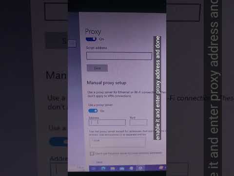 how to use custom proxy in windows 10