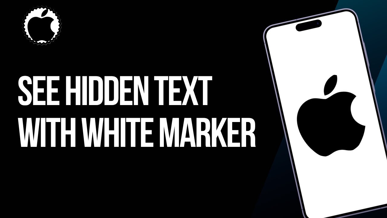 How to See Hidden Text with White Marker in Photo | Full Guide