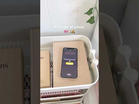 GRWM for the first day of school🎀🏫 #backtoschool #grwm #school #schoolmorning #routine #schoolgrwm