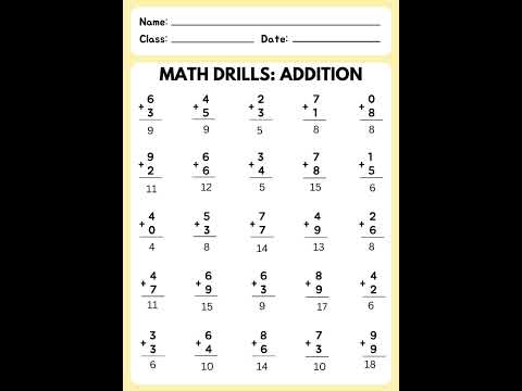 Find mistakes into math drills Addition Worksheet #mathematics #maths #problem_solving #solutions