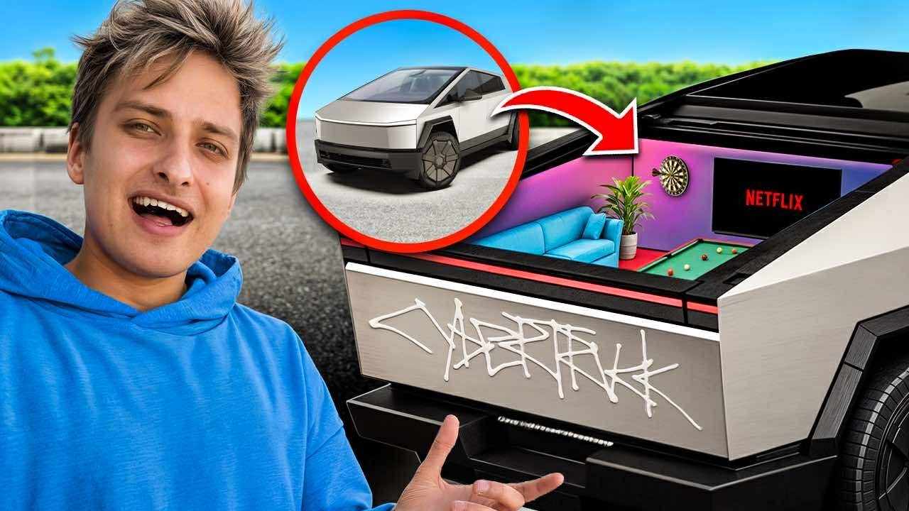 Ukryta baza gamingowa w Tesla Cybertruck 🚀