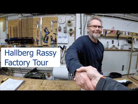 Hallberg Rassy Factory Tour Ellös Sweden. Sailing Breezy Ep 1   HD 1080p