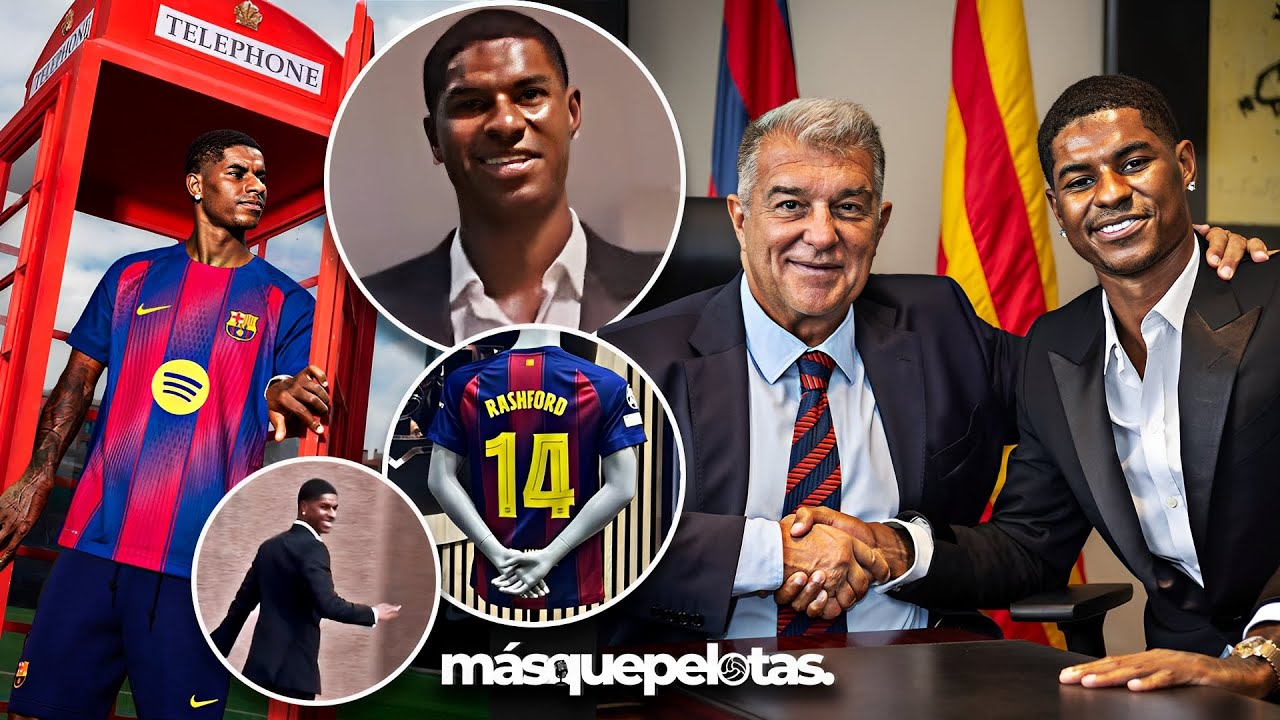 ¡Rashford ya es oficialmente jugador del Barça! Mira su emotiva presentación ⚽