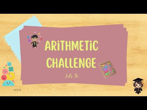 ARITHMETIC CHALLENGE | ADDITION, SUBTRACTION, MULTIPLICATION & DIVISION | SPEED MATH